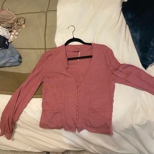 Free People Pink Top